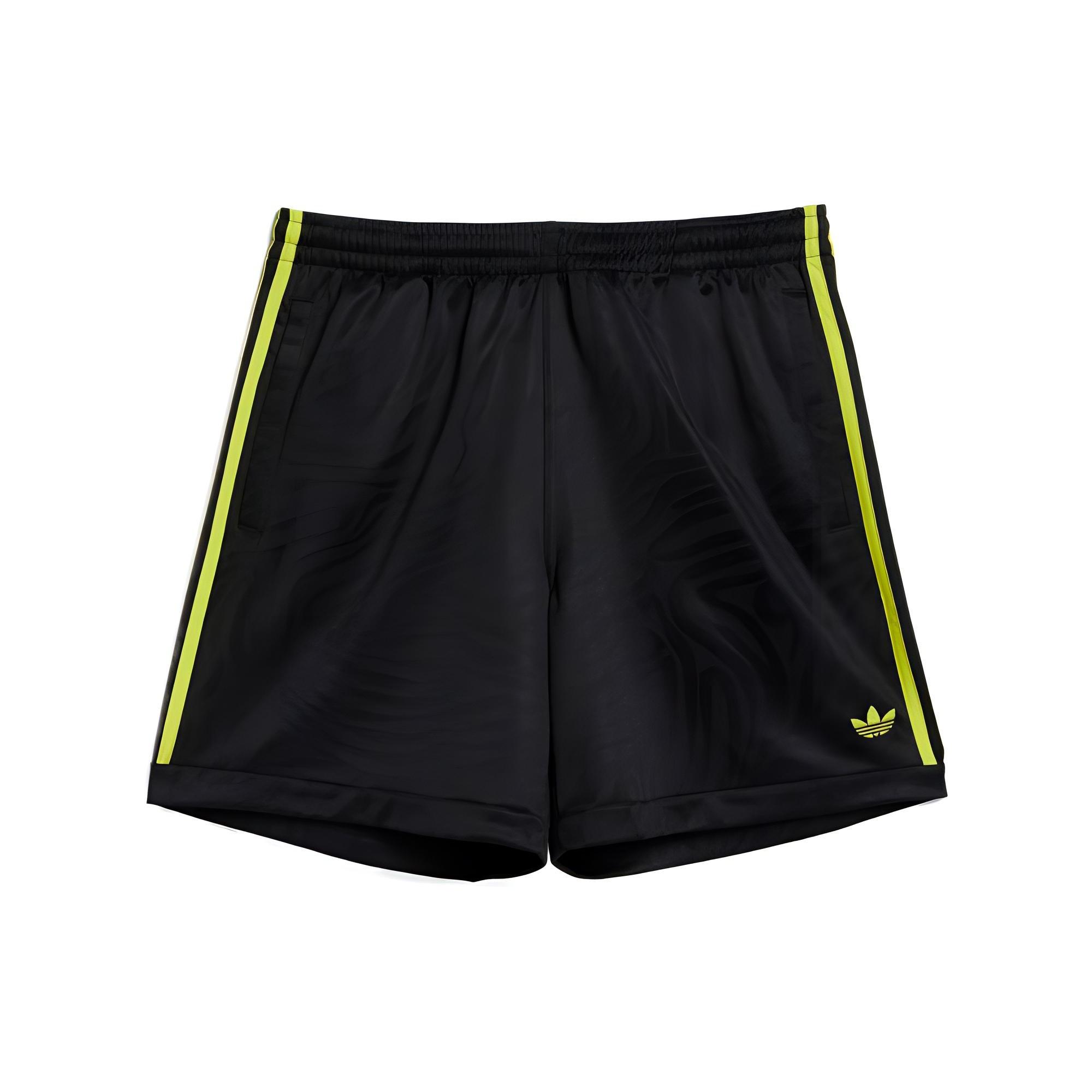 Men s adidas originals Logo Printing Pattern Elastic Waistband Straight Shorts Black GL9930 S