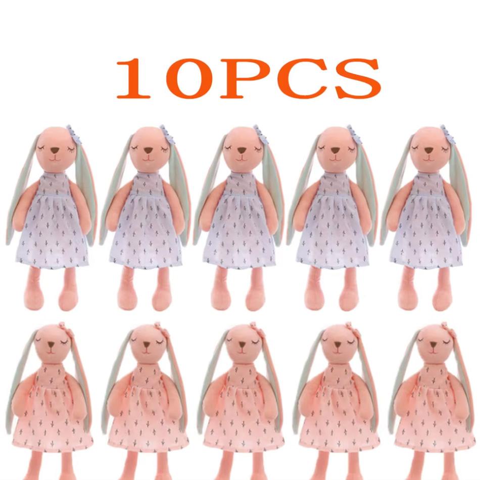 1/10Pcs35Cm Plush Rabbit Doll Cute Cartoon Plushies Throw Pillow Bunny Rabbit Stuffed Animal Toy