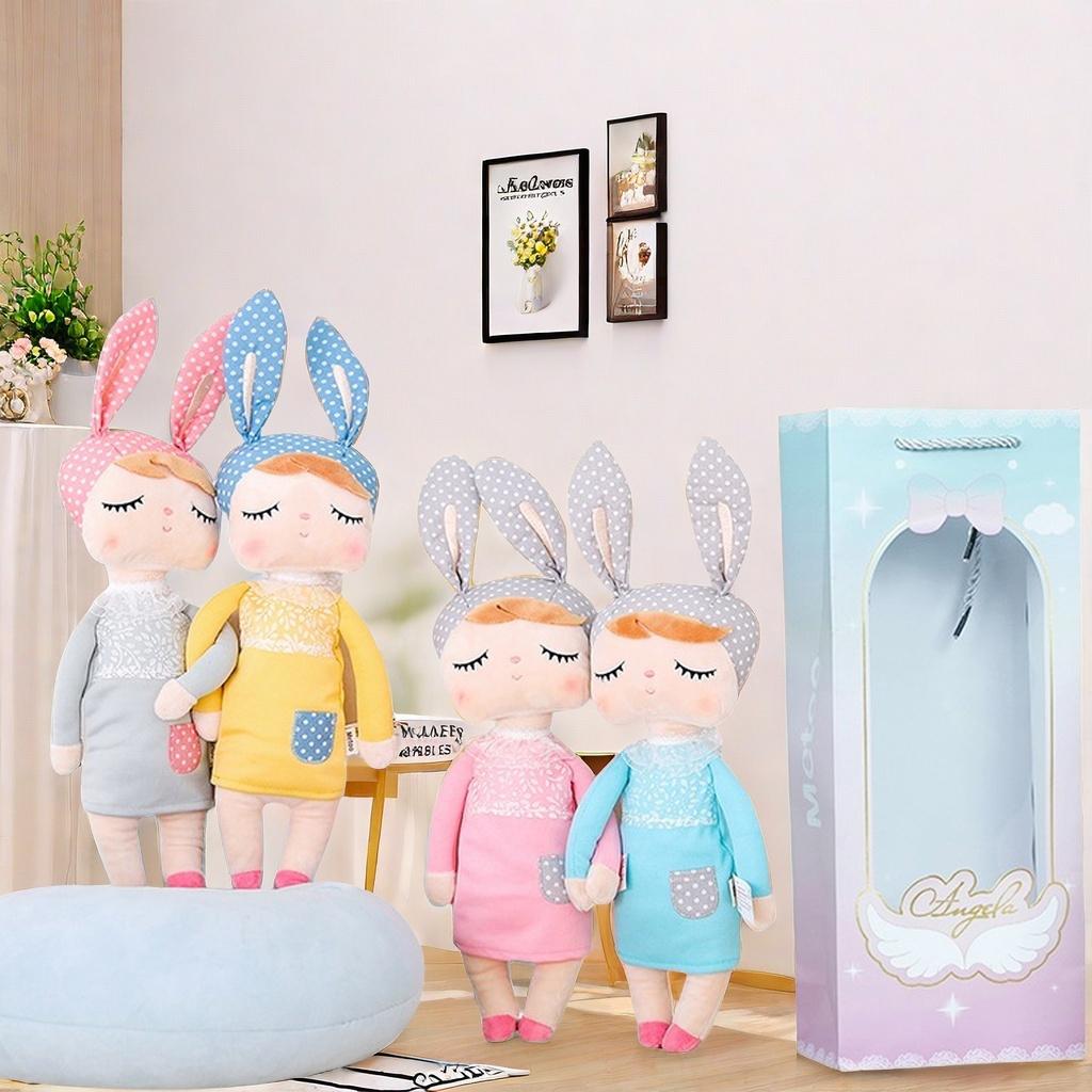 Non-Toxic Metoo Dream Angel Plush Doll Baby Vintage Bunny Doll With Gift Box Kids Soft Toys Birthday Gift