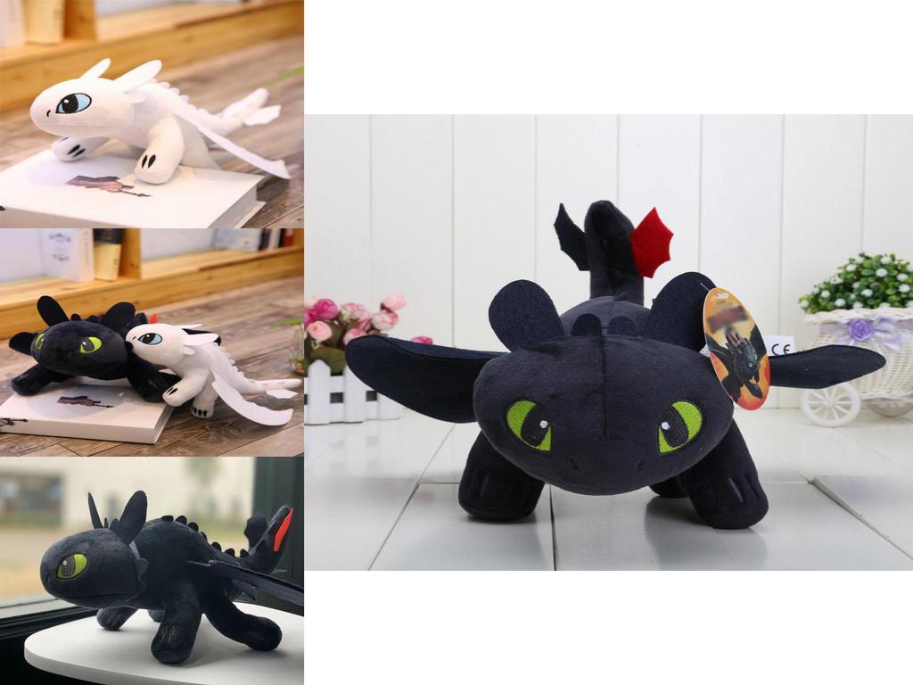 How To Train Your Dragon Toothless Night Fury Soft Plush Toy 20cm 25cm 35cm 45cm 65cm Educational Gift For Kids