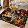 1pc Cheetah,Flowers,Nature Office Carpet Soft Polyester Non slip Machine Washable Indoor Carpet Livi
