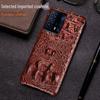Luxury Genuine Leather Crocodile Skull Half Package Case for iQOO Z5 - High-end Protective Cover