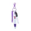 Creative Carabiner Ballpoint & Highlighter Pen Set - Portable Four-Color Pocket Pen for Advertising