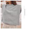 Women's Sleeveless Knitted Pullover: Versatile Round Neck Sweater