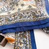 New Printed Cashew Retro Artistic Herringbone Pattern Cotton Linen Scarf Small Square Versatile Spring Autumn Thin Headscarf