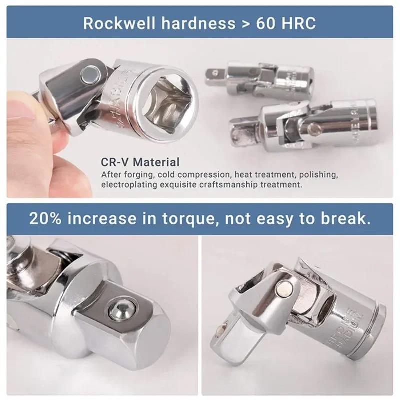 Practical Fashion Joint Set Ratchet Angle Extension Bar Socket Adapter Manual And Pneumatic Bendable Tools