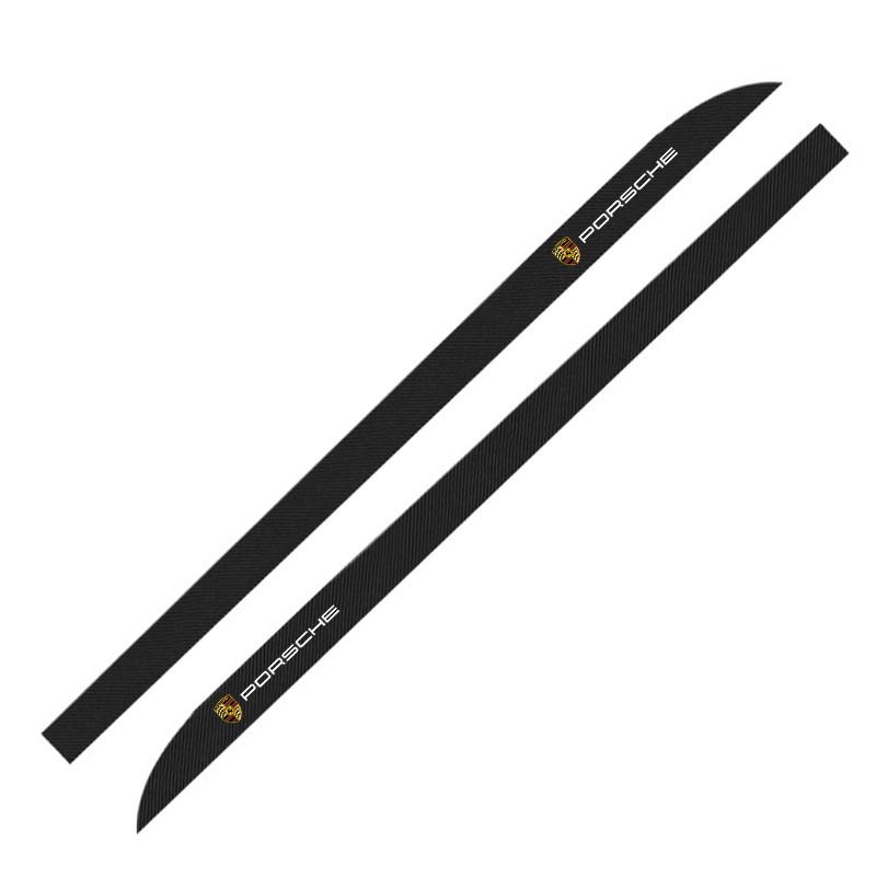 Nuovi 2 pezzi Minigonne Laterali per Portiera Auto Battitacco Adesivi Decorativi per Carrozzeria Accessori Auto Per Porsche GTS Cayenne Cayman Panamera Macan 911 718 928 90