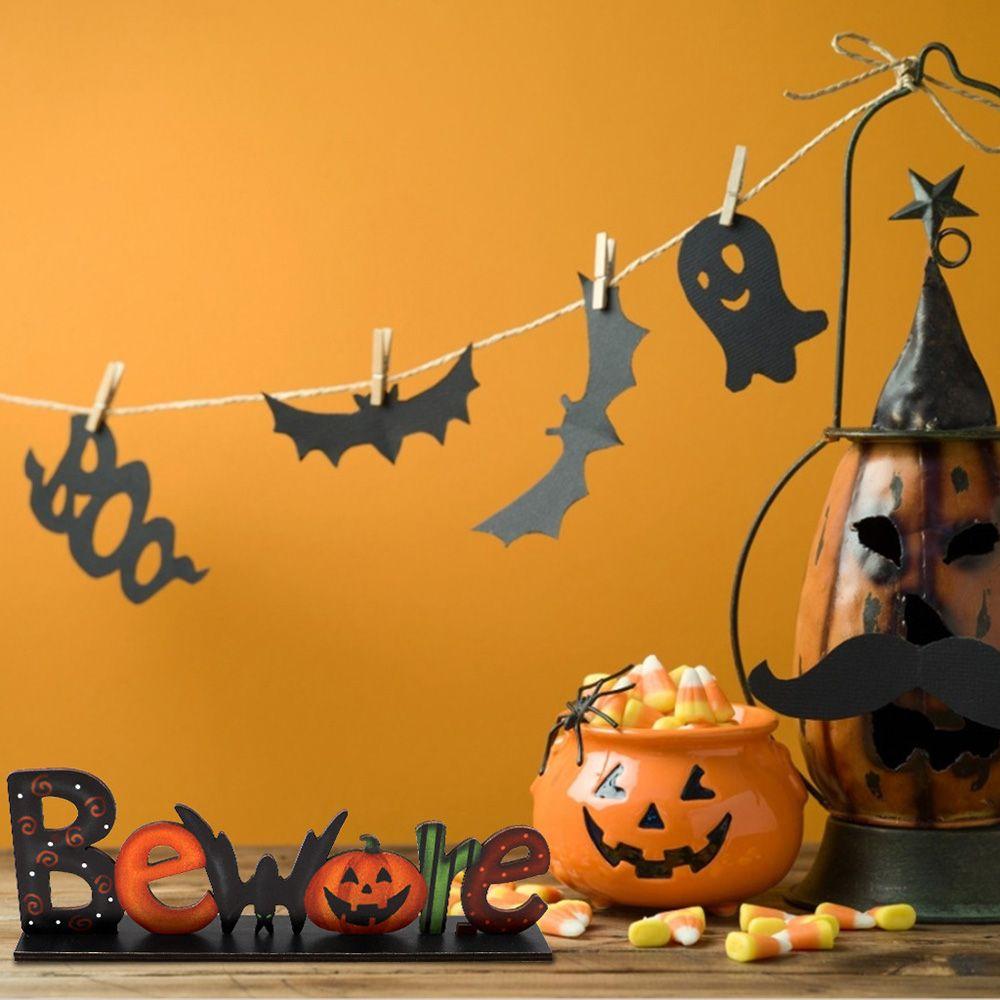 

Table Decor Scene Layout Sign Backdrop Letters Ornaments Table Decoration Halloween Decoration