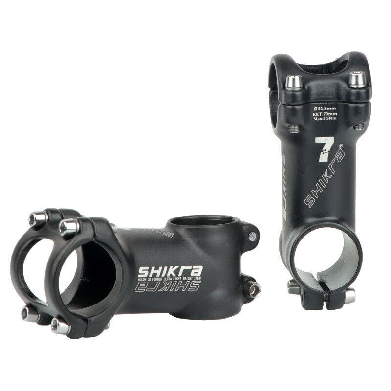 SHIKRA Aluminum Bicycle Stem Mountain Road Bike 35mm 110mm Length 7 Angle Black Red