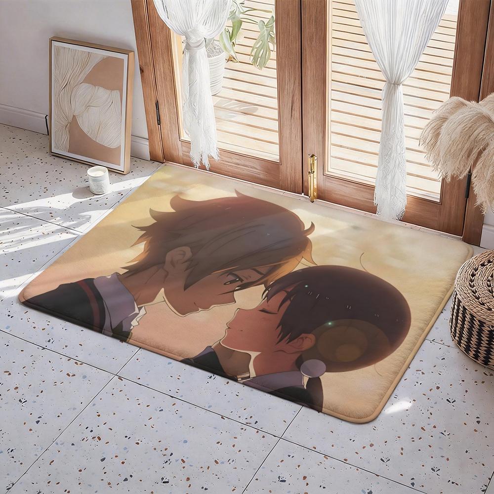 Anime T Tamako Market Floor Mat Eco Flannel Doormat Non Slip Odorless Indoor Floor Rug Soft Short Plush Home Mat