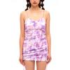 Hatu Velvet Heart Chained Dress Purple