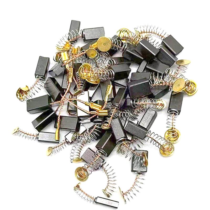 

50Pcs Carbon Brush Replacement Kit Fit For Drills Sanders Grinders & Motors Durable Motor Parts one size