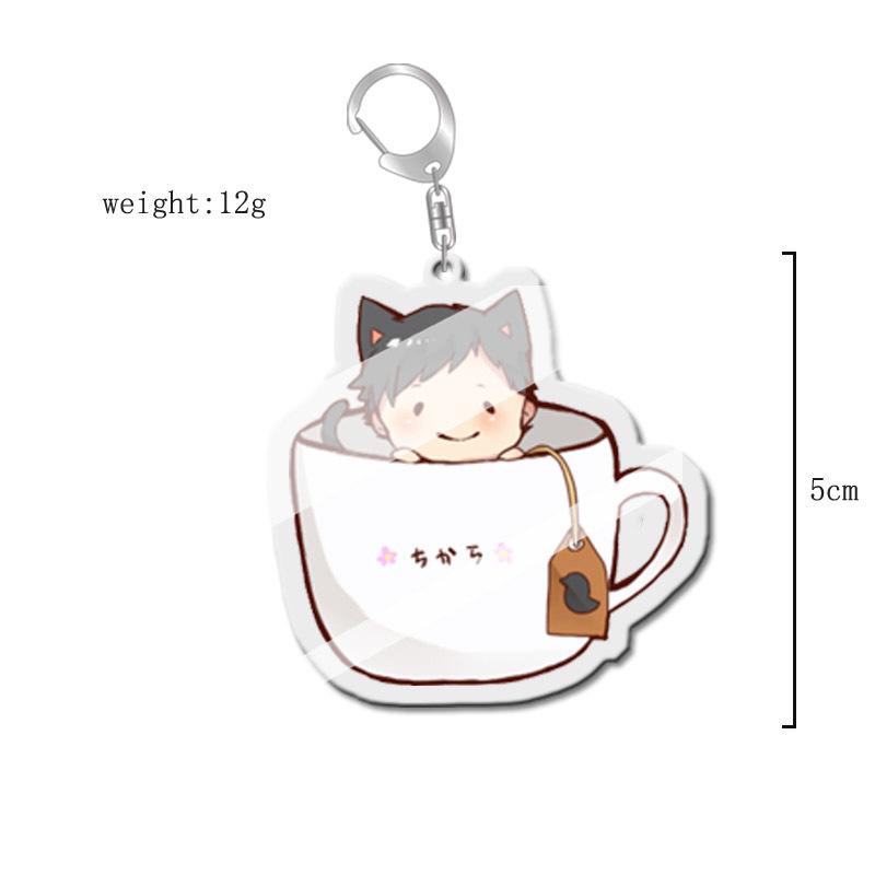 Haikyuu!! Anime Acrylic Keychain Charm - Creative Campus Ornament Gift