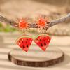 Dopamine Drop Oil Sun Fruit Vacation Wind Earrings Niche Unique Beautiful Earrings Jewelry Earrings
