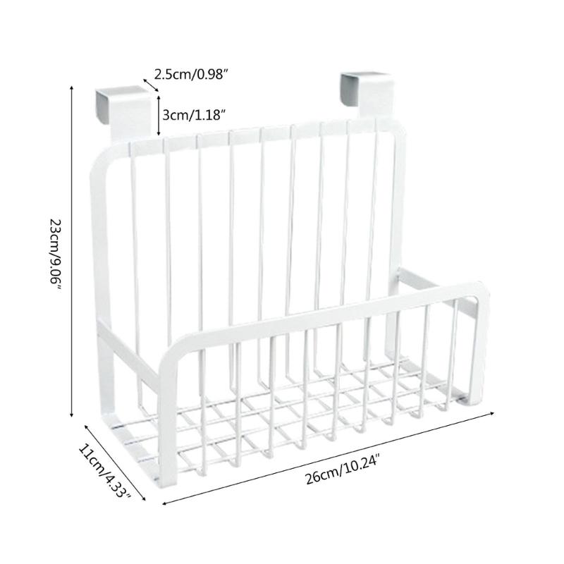 Home Metal Grid Storage Basket Bedside Caddy for Pantry,Bathroom Easy To Install
