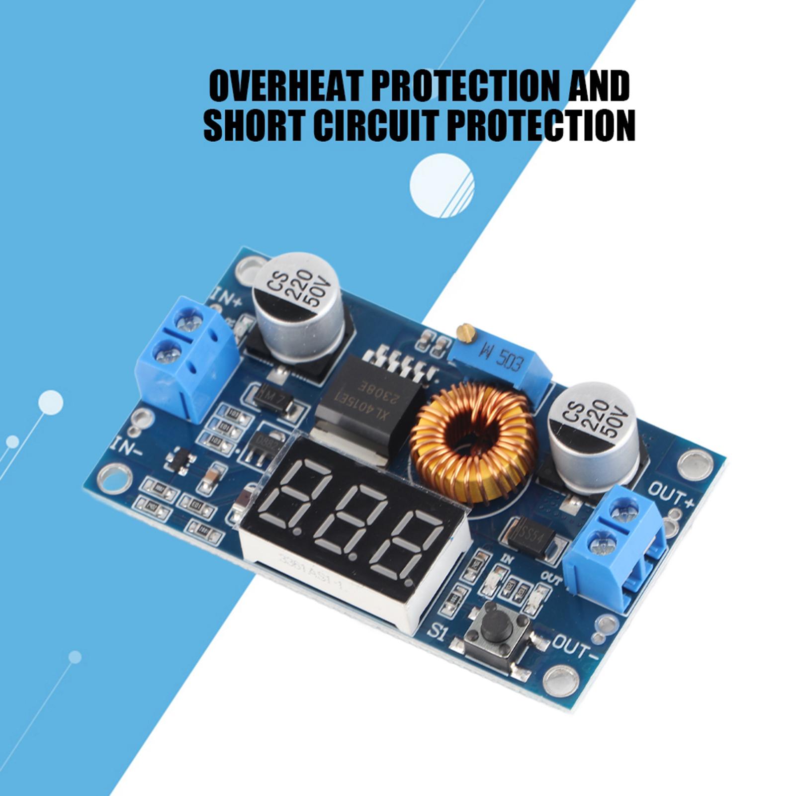

5A 75W DC-DC Регульований Понижувальний Модуль Регулятор Напруги РК-Дисплей