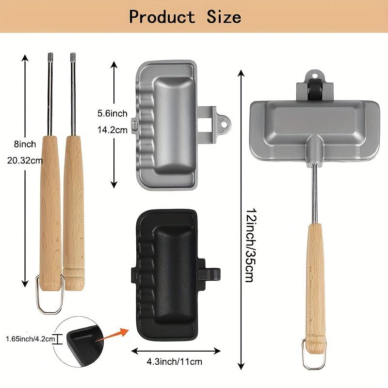 Non-stick Sandwich Pan, Aluminum, Double-sided Heating, Square