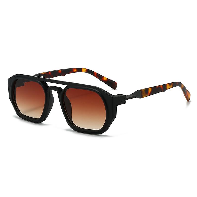 Trendy High-End Aviator Sunglasses for Men: Square European and American Fashion