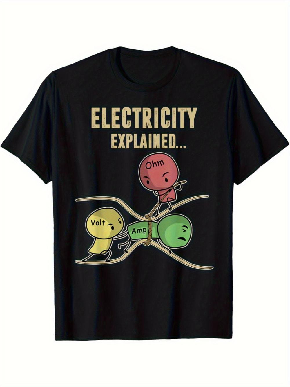 Ohm s Law and Volt/Ohm Science Schematic - Suitable for Physics Teachers and Engineers - Interesting Electrical Theme Gift S разноцветный