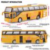 1/64 Children's Bus Alloy Model with Sound & Light Features - Fun & Interactive - Ideal for Playtime, Learning, Or Decorating