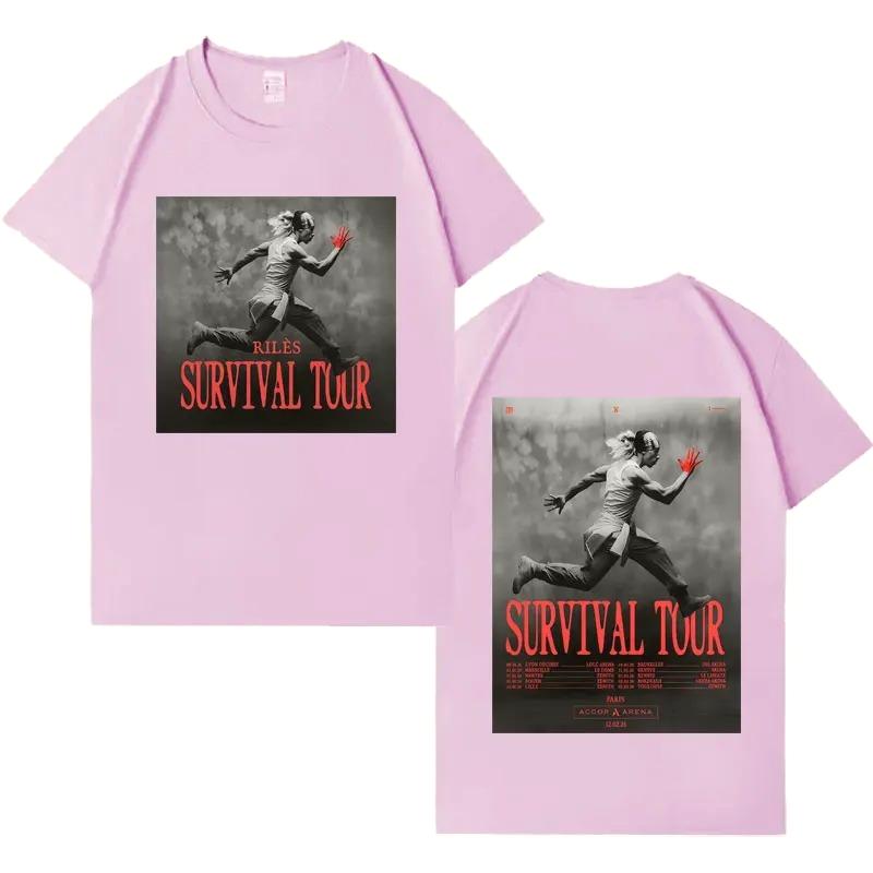 Zanger Riles 2026 Harajuku Merchandise Korte Mouw Top Mannen Vrouwen Hoge Kwaliteit Katoen Comfortabele Streetwear Luxe Casual Vintage T-shirt