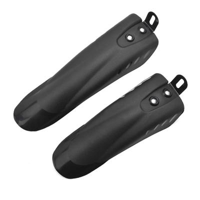 2Pcs Front Rear Set Bike Mudguards Black Easy To Install Adjustable Bicycle Mudguards Rainproof for 12/14/16/18/20 Inch Bikes