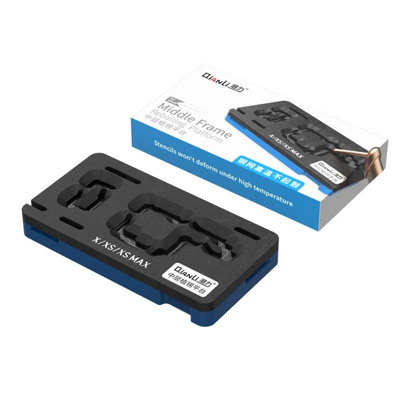 QianLi Middle Frame Reballing Platform Motherboard Fixture BGA Reballing Stencil for iPhone 11 12 13mini 14 15 Plus 16 PRO Max