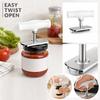 Adjustable Jar Opener Kitchen Tool Stainless Steel Can Lid Twist Grip Handle Easy Turn Bottle Cap Remover Durable Household Gadget