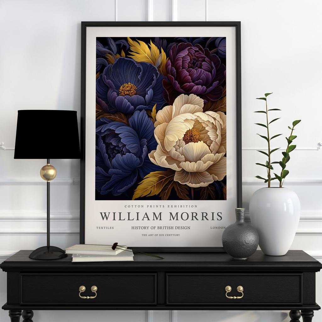 Neutral William Morris Poster Picture Botanical Animals Canvas Prints Vintage Wall Art Decorations for Living Room Exhibition