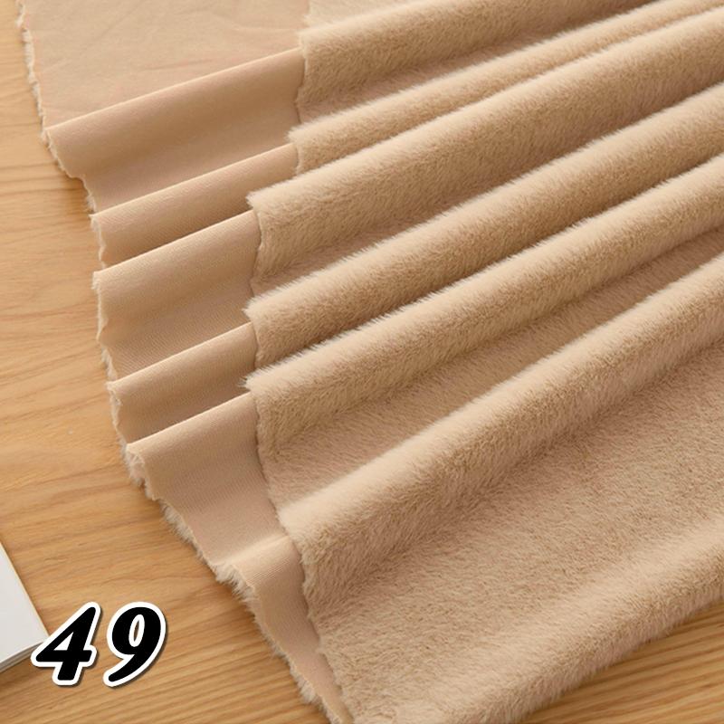 50*40cm Encrypt Imitation Rabbit Fur Fabric Thicken Plush Counter Background Clothing Fabric Handmade DIY Sewing Doll Fabric