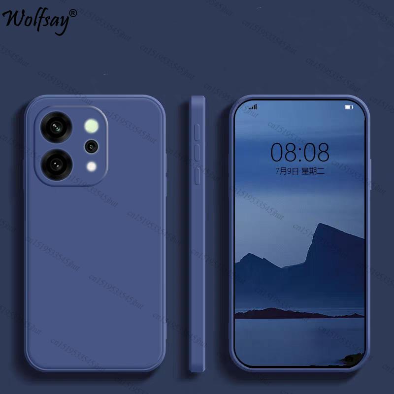 Case For Oppo Reno 14 Case Soft Original Liquid Silicone Back Case Oppo Reno 14 Cover For Oppo Reno 14 Pro Shockproof TPU Funda