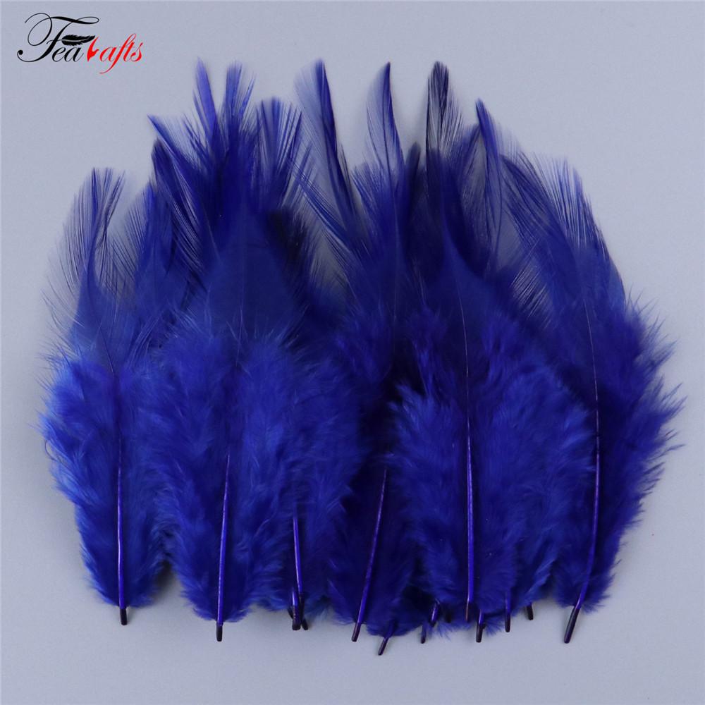 100pcs Rooster Feather Plume For Jewelry Making Pink Fly Tying Plumas Wedding Dress Decorative Dream Catcher Feathers DIY Crafts