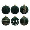 6pcs White Red Green Christmas Pendant Ball Christmas Tree Hanging Decoration  Children Gifts