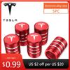 Car Sticker 2025 Hot 5PCS High Quality Car Automobile Wheel Tire Valve Cap Decorative Accessories For Tesla Model 3 Model S X Mo