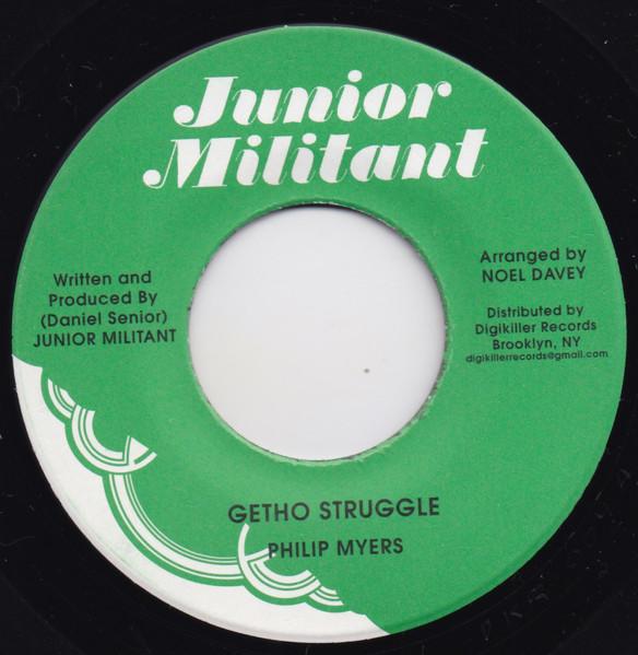 

7inch Record PHILIP MYERS Getho Struggle DKR004 Junior Militant 2009 US Reggae Ska Dub Used