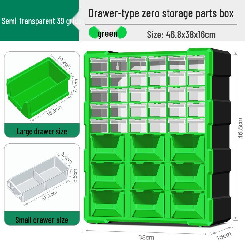 Parts Storage Cabinet with Drawers for Electronics, Hardware, & Screws