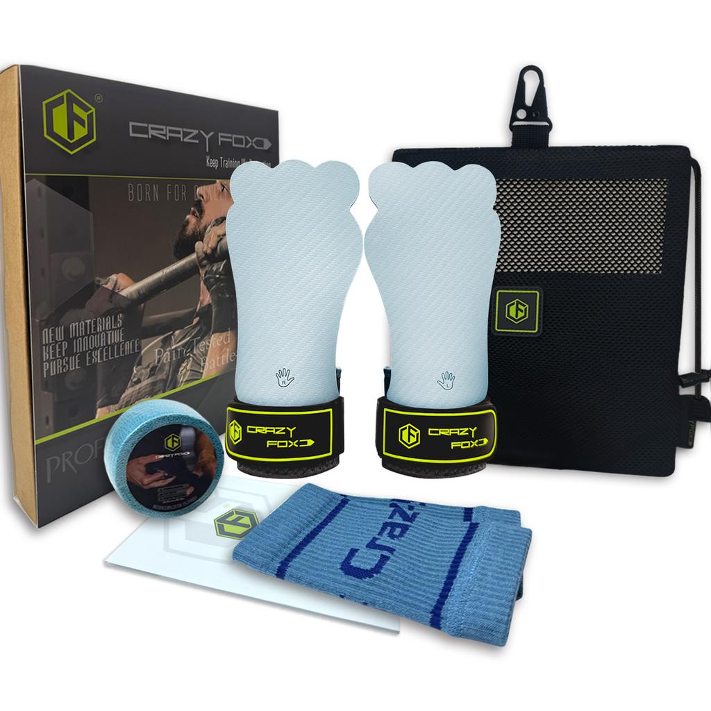 Crazyfox Rana Ginnastica Fitness Esercizio Antiscivolo Impugnature per le Mani, Protezioni per il Palmo, Calleras Materiale Velites di Grado Superiore