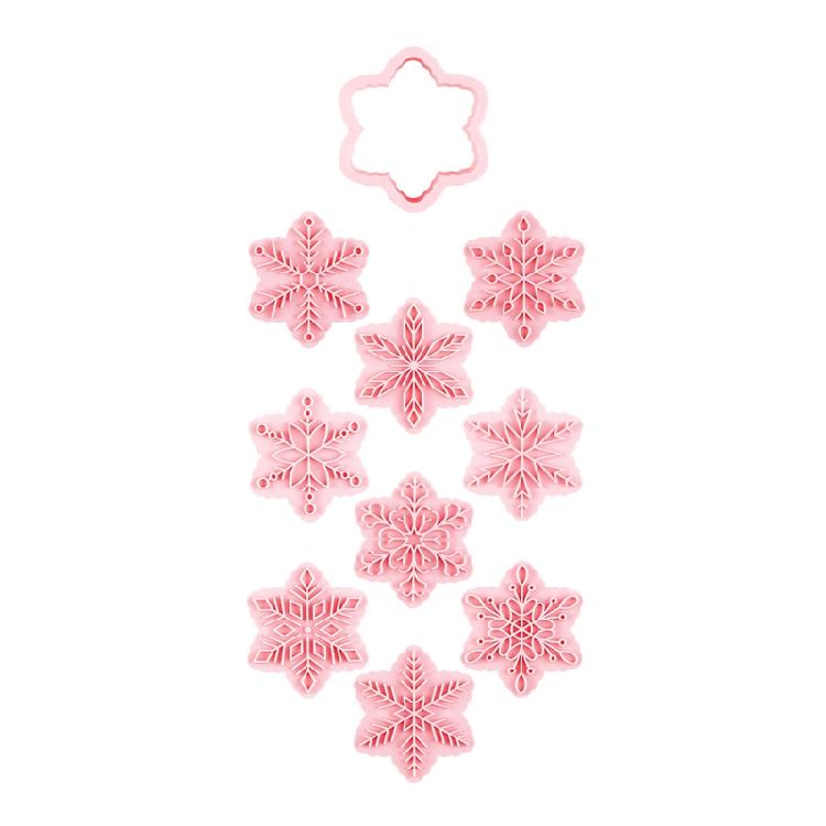 Cookie Cutter 3D Biscuit Mold Plastic Baking Cookie Stamp Cookie Decorating Tool