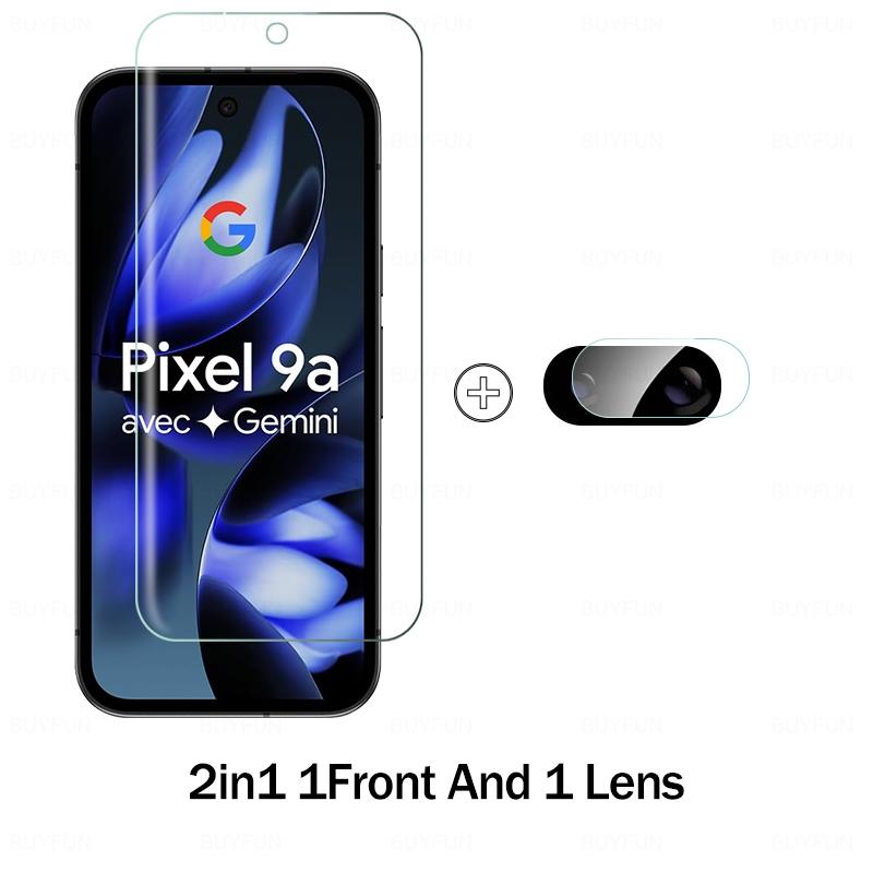 Pixel9a 5G Hülle 6 in 1 Weicher Hydrogel-Folien-Displayschutz für Google Pixel 9a 5G Kameraglas Googe Googel Pixel 9a 9 a a9