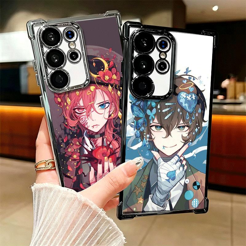 Cartoon Bungo Stray Dogs Soft Phone Case For Samsung Galaxy S26 Ultra S25 Edge S24 FE S23 Plus S22 S21 + S20 Plating Anti-Fall F