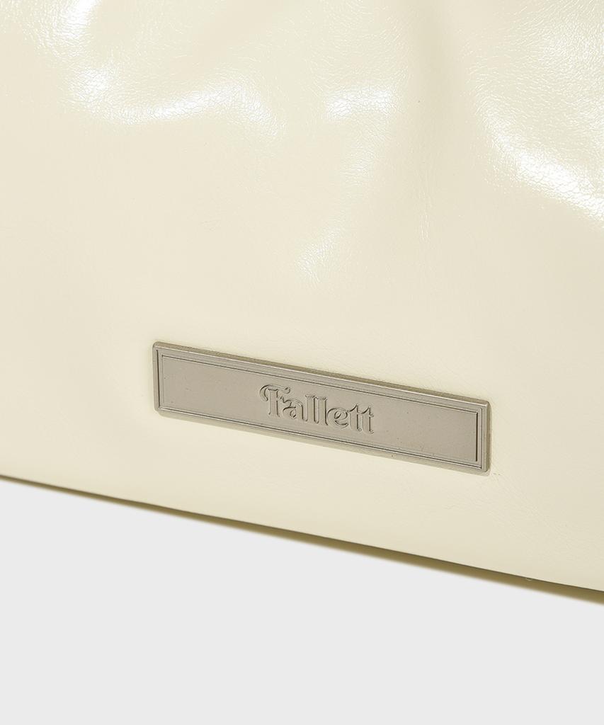 Fallett Two-Way Vegan Leather Hobo Bag Ivory