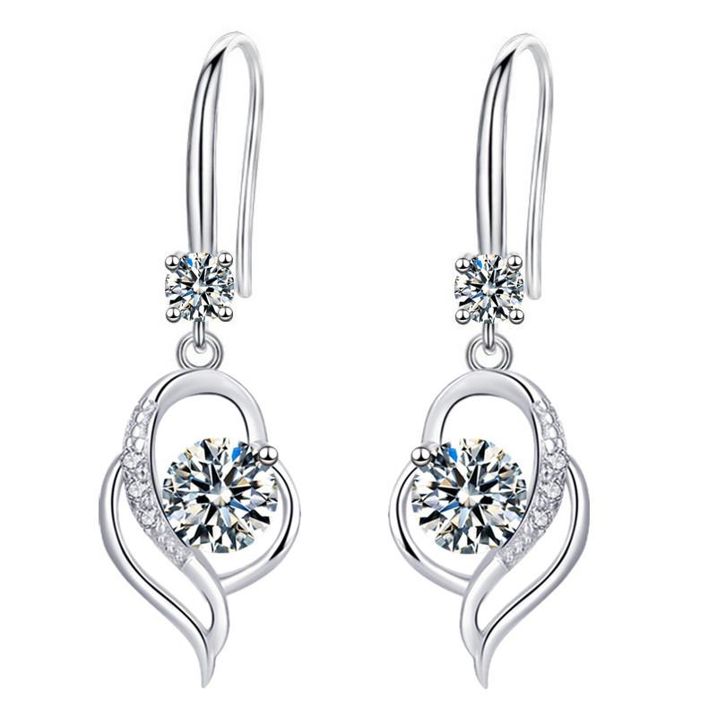 2026 Has Your Earrings in My Heart, Women s Long Love-shaped Earrings, High-end Temperament Ear Hooks.