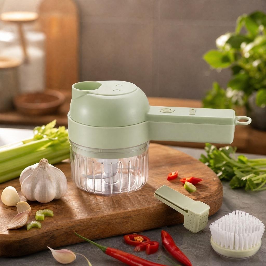 Multifunctional Food and Baby Food Processor for Home Kitchen - Vegetable Cutter for Meal Prep and Purees