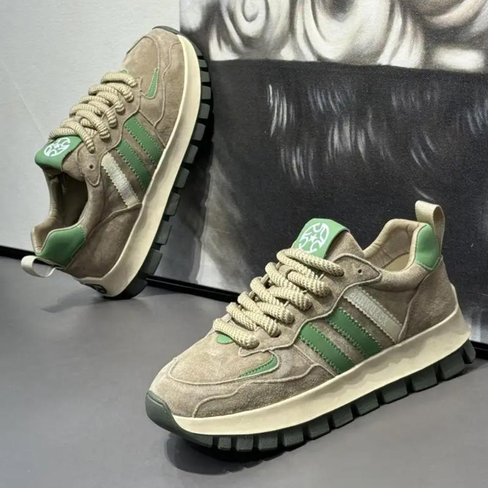 

Four Seasons Fashion Casual Shoes Sports Shoes2025Summer Breathable Season Comfortable Sneaker 44 зеленого кольору хакі