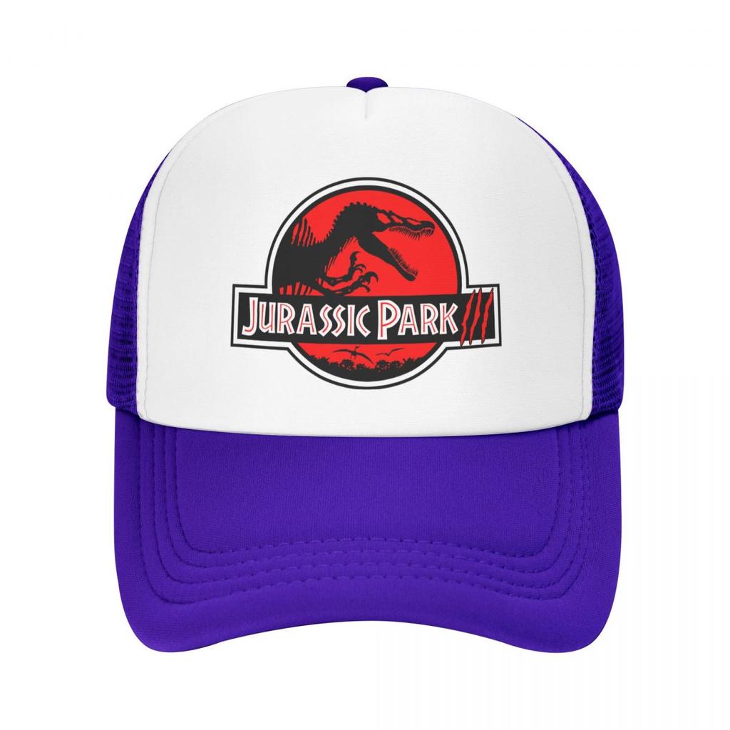 JURASSIC PARK 3 Baseball Caps Unisex Snapback Hats Lovers Trucker Caps Women Breathable Mesh Visor Bones