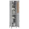 Buffet Cinza Concreto 34,5 x 34 x 180 cm Aglomerado