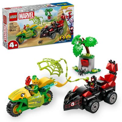 LEGO Marvel Spidey ve İnanılmaz Arkadaşları Döndür ve Elektro Araba Takibi Oyuncak Blok Eğitici45Marvel Ürünleri Figür 11198