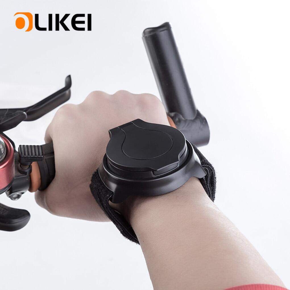 OLIKEI Tragbarer Fahrradreflektor, Fahrradrückspiegel mit Handschlaufe, drehbarer Fahrradrückspiegel, MTB-/Rennradzubehör