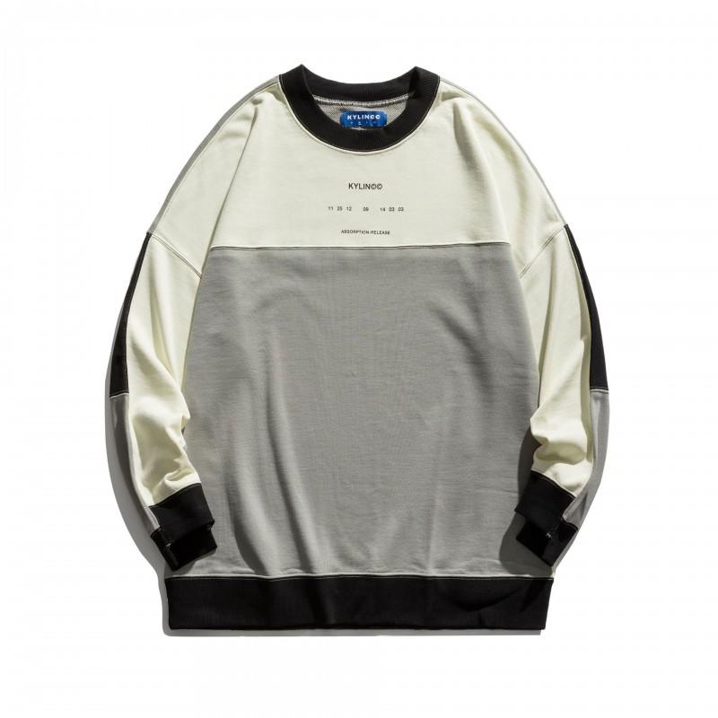 Unisex Oversized Crewneck Sweatshirt With Colorblock