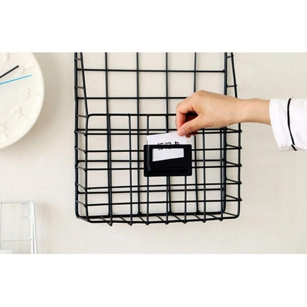 Metal Mesh Magazine File Holder Easy To Install Foyer Storage Shelf Hanging Document Rack Office